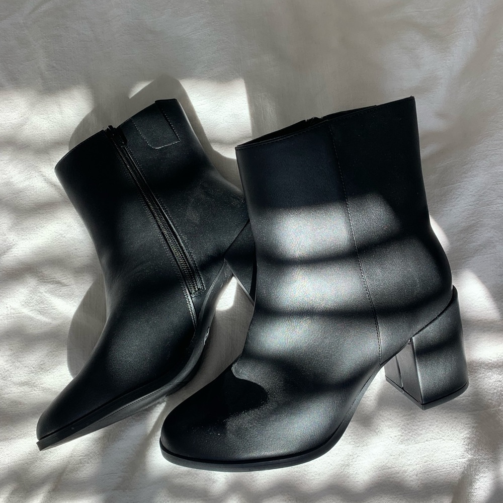 Black ankle boots